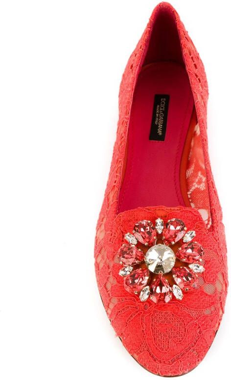 Dolce & Gabbana Vally slippers Rood