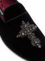 Dolce & Gabbana Vatican fluwelen slippers Zwart - Thumbnail 3