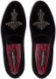 Dolce & Gabbana Vatican fluwelen slippers Zwart - Thumbnail 4