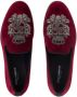 Dolce & Gabbana Fluwelen pantoffels met borduurwerk Rood - Thumbnail 4