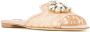 Dolce & Gabbana Rainbow sandalen met broche Beige - Thumbnail 2