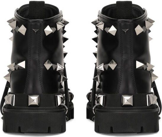 Dolce & Gabbana Veterlaarzen met studs Zwart