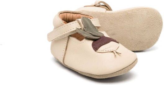 Donsje Figili leren babyschoentjes Beige