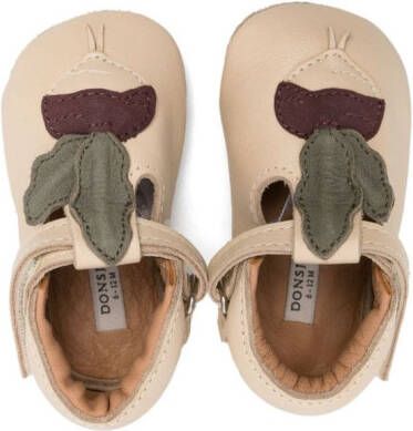Donsje Figili leren babyschoentjes Beige