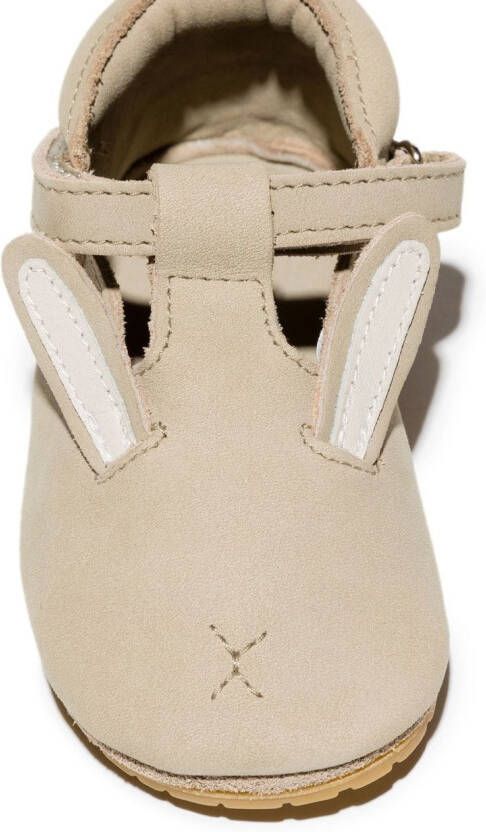 Donsje Pumps met konijnprint Beige