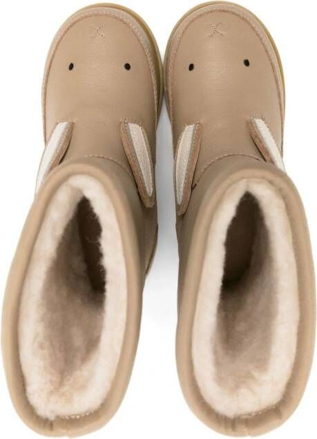 Donsje Wadudu Cat enkellaarzen Beige
