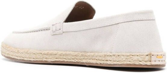 Doucal's Suède espadrilles met ronde neus Beige