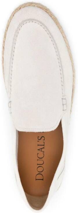 Doucal's Suède espadrilles met ronde neus Beige