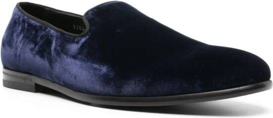 Doucal's Fluwelen loafers Blauw