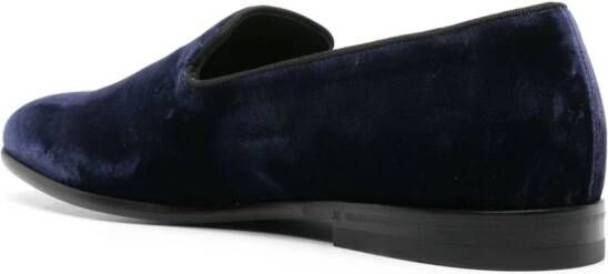 Doucal's Fluwelen loafers Blauw