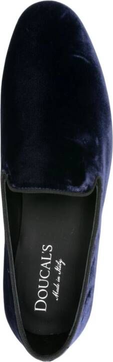 Doucal's Fluwelen loafers Blauw