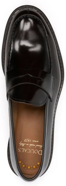 Doucal's Leren loafers Bruin