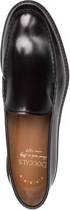 Doucal's Glanzende loafers Bruin