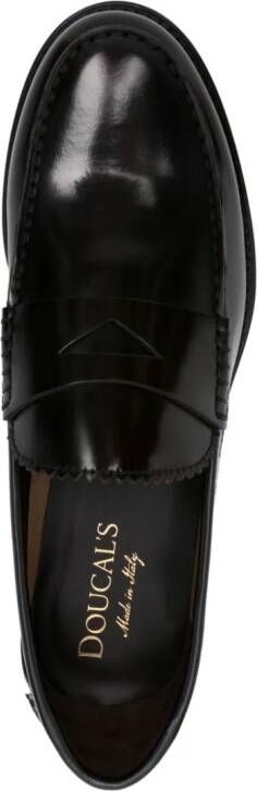 Doucal's Leren loafers Bruin