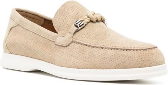 Doucal's Loafers met geknoopt detail Beige