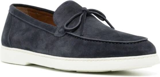 Doucal's Suède loafers met veters Blauw