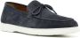 Doucal's Suède loafers met veters Blauw - Thumbnail 2