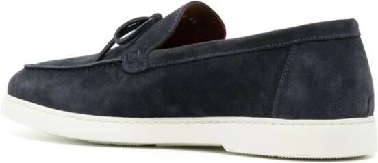 Doucal's Suède loafers met veters Blauw