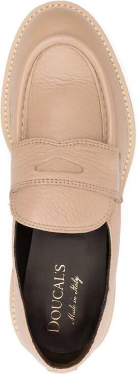 Doucal's Leren loafers Bruin