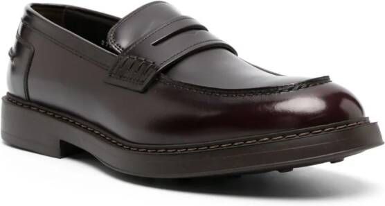 Doucal's Leren loafers Rood