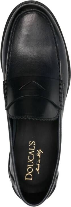 Doucal's Leren loafers Zwart