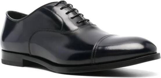 Doucal's Leren Oxford schoenen Zwart