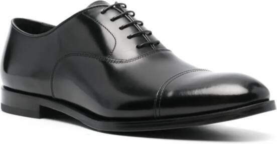 Doucal's Leren Oxford schoenen Zwart