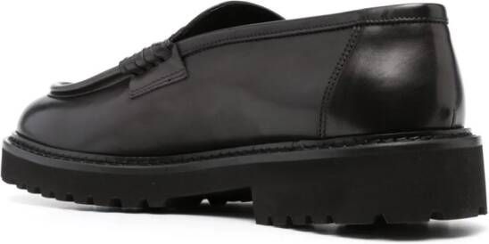 Doucal's Leren penny loafers Zwart