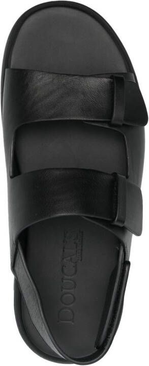 Doucal's Leren sandalen Zwart