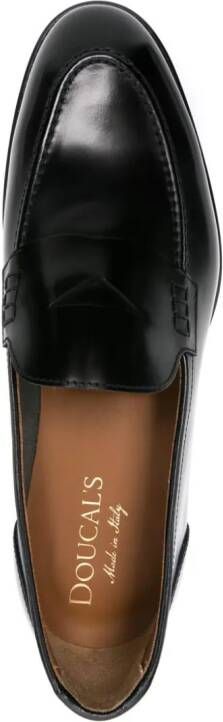Doucal's Leren loafers Zwart