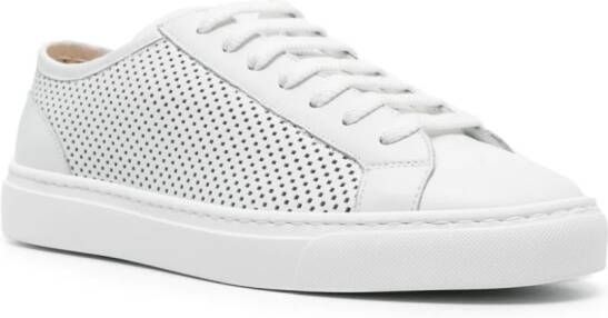 Doucal's perforated leather sneakers Wit