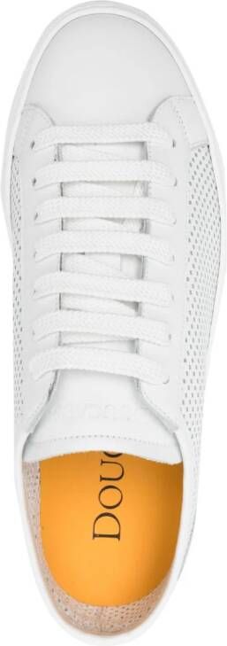 Doucal's Geperforeerde leren sneakers Wit
