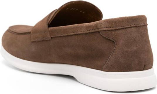 Doucal's Loafers met rubberen zool Bruin