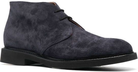 Doucal's Suède desert boots Blauw