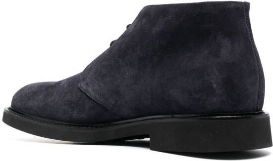 Doucal's Suède desert boots Blauw