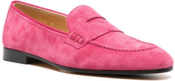 Doucal's Suède loafers Roze