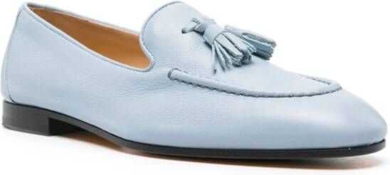 Doucal's tassel-detail leather loafers Blauw