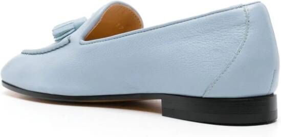 Doucal's tassel-detail leather loafers Blauw