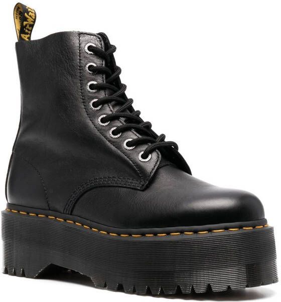 Dr. Martens 1460 Pascal Max laarzen met plateauzool Zwart