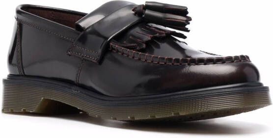 Dr. Martens Adrian loafers met kwastje Rood