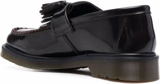 Dr. Martens Adrian loafers met kwastje Rood