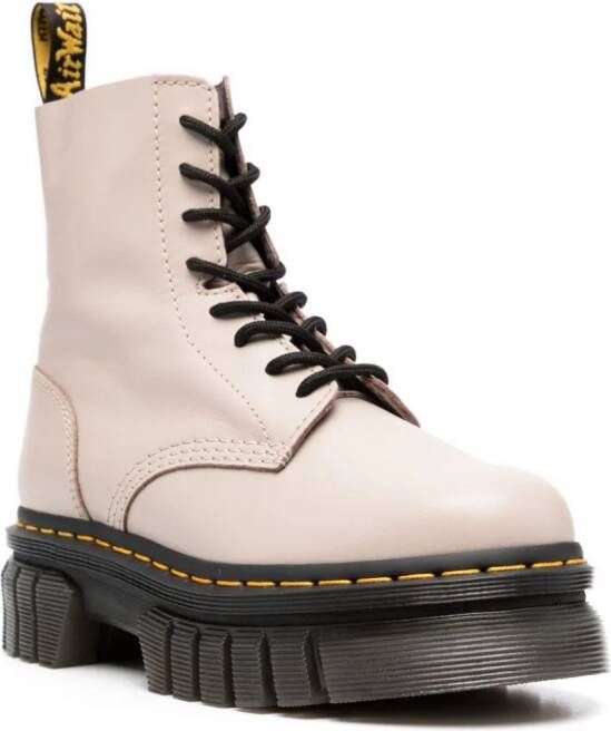 Dr. Martens Audrick 8-Eyeye Lux leren laarzen Beige