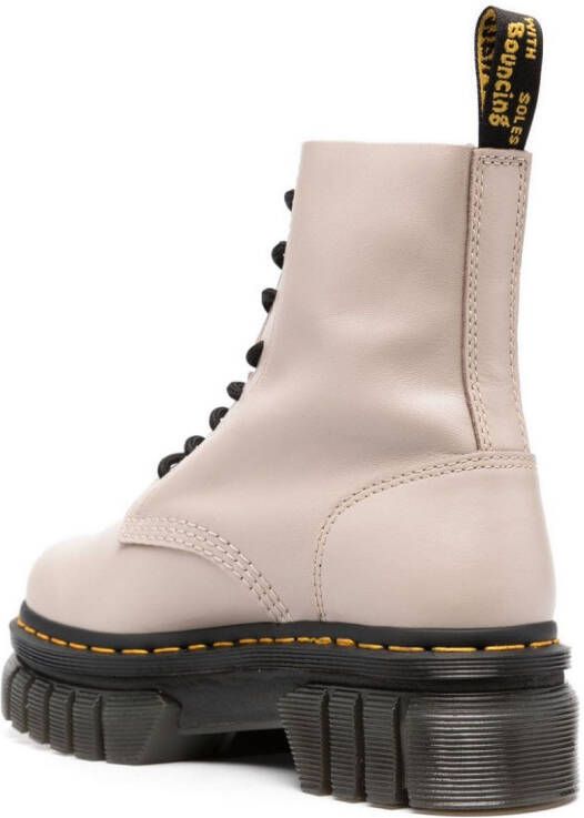 Dr. Martens Audrick 8-Eyeye Lux leren laarzen Beige