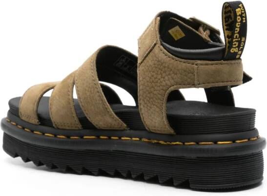 Dr. Martens Blaire leren sandalen Groen