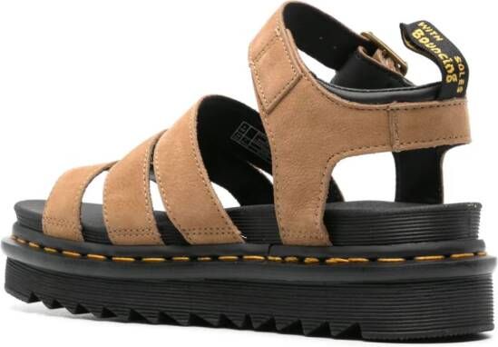 Dr. Martens Blaire nubuck sandalen Bruin