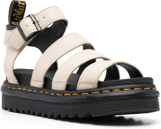 Dr. Martens Blaire sandalen met plateauzool Beige