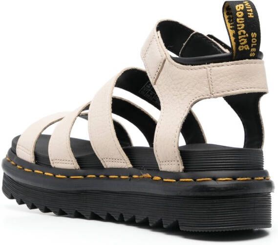 Dr. Martens Blaire sandalen met plateauzool Beige