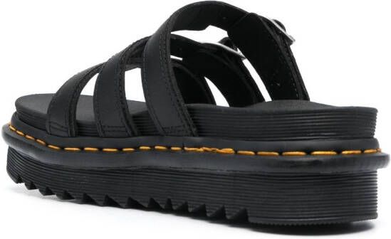 Dr. Martens Sandalen verfraaid met gesp Zwart
