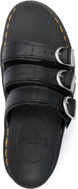 Dr. Martens Sandalen verfraaid met gesp Zwart