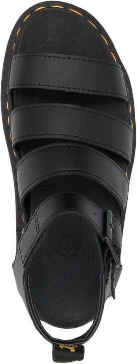 Dr. Martens Sandalen met plateauzool Zwart